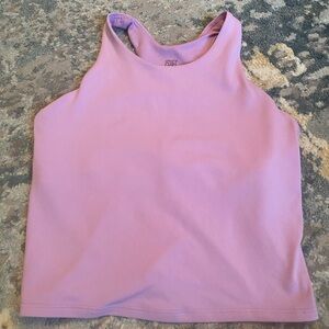 Athleta Pink Fitted Crop Tank Top